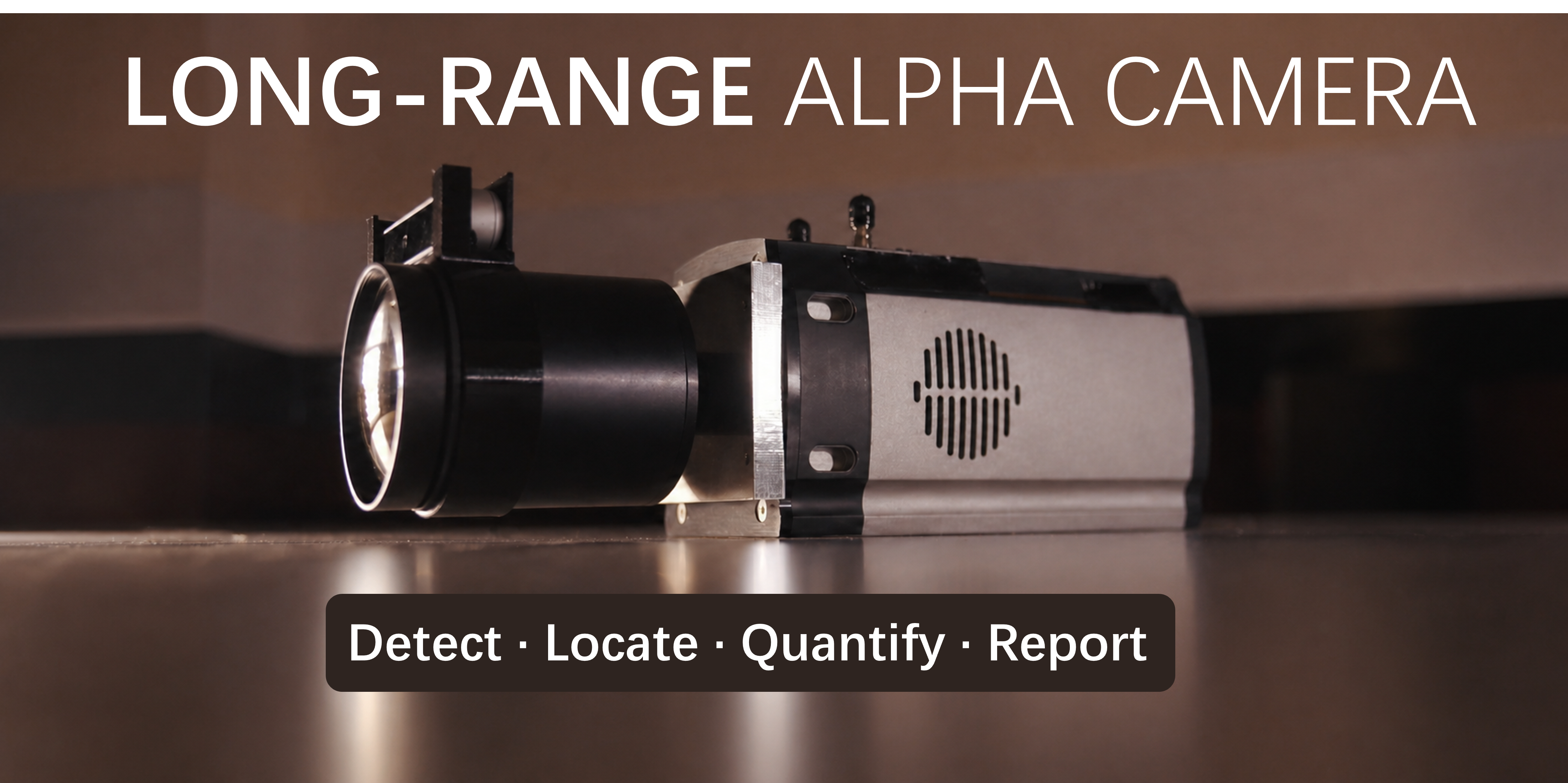 VisionAlpha long-range alpha camera for remote alpha contamination detection